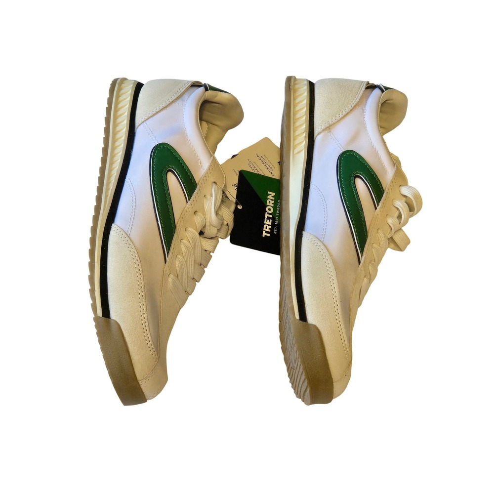 Tretorn Kristine Elite G Sneakers Women's Size 8 White Green Leather - Picture 3 of 10